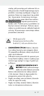 Preview for 77 page of Parkside PMSHM 2 A1 Operation And Safety Notes