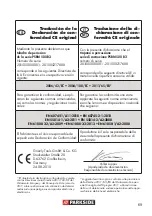 Preview for 69 page of Parkside PSBM 500 B3 Translation Of The Original Instructions