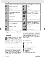 Preview for 43 page of Parkside PSBM 500 Operation And Safety Notes