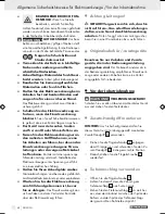 Preview for 47 page of Parkside PSBM 500 Operation And Safety Notes