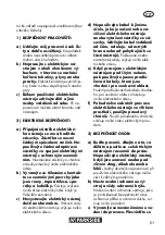 Preview for 61 page of Parkside PTBM 400 B1 Translation Of The Original Instructions