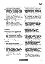 Preview for 63 page of Parkside PTBM 400 B1 Translation Of The Original Instructions