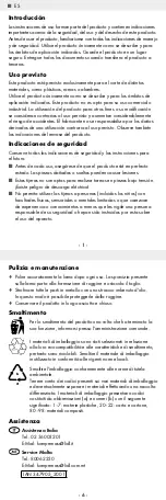 Preview for 3 page of Parkside PUS 4 A1 Operating Instructions And Safety Instructions