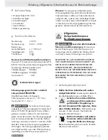 Preview for 93 page of Parkside PWS 1010 - MANUEL 2 Operation And Safety Notes