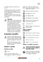 Preview for 61 page of Parkside PWS 125 B2 Translation Of Original Operation Manual