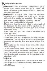 Preview for 8 page of Parmco FR362STMFF Installation And Operating Instructions Manual