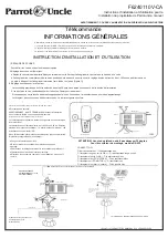 Preview for 9 page of Parrot Uncle F6240110V-CA Use And Care Manual