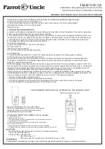 Preview for 10 page of Parrot Uncle F6240110V-CA Use And Care Manual