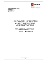 PARRY PDGFP Installation Instructions Manual preview