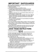 Preview for 2 page of Pars DRC230 Operating Instructions Manual