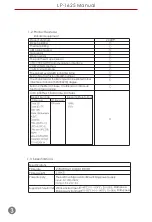 Preview for 4 page of Partner LP-1625 User Manual