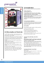 Preview for 6 page of Parweld XTS166 RC Operator'S Manual