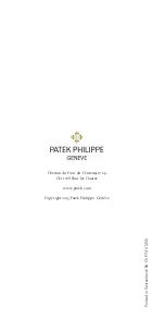 Preview for 104 page of Patek Philippe CALIBER 28-20 REC 8J PS IRM C J Manual