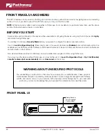 Preview for 56 page of Pathway connectivity solutions Pathport OCTO 64 Series User Manual