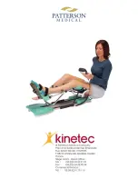 Preview for 3 page of Patterson Medical Kinetec Spectra Essential Quick Start Manual