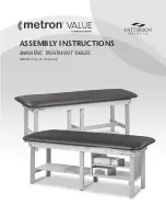 Preview for 1 page of Patterson Medical metron VALUE 9235-25 Assembly Instructions