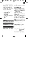 Preview for 9 page of Pattfield Ergo Tools E-BH 750 Operating Instructions Manual