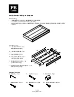 Preview for 1 page of PB TEEN Beadboard Simple Trundle Manual