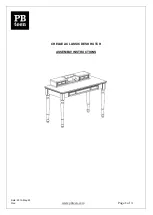 Preview for 1 page of PB TEEN CHELSEA CLASSIC DESK HUTCH Assembly Instructions