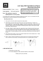 Preview for 3 page of PB TEEN Junk Gypsy Wall Hook Horse Shoe Mounting Instructions