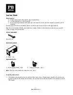 Preview for 1 page of PB TEEN Locker Desk Assembly Instructions