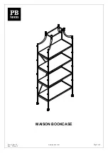 Preview for 1 page of PB TEEN MAISON BOOKCASE Quick Start Manual