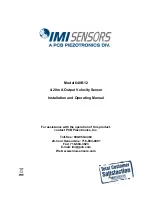 PCB Piezotronics IMI SENSORS 640B12 Installation And Operating Manual preview