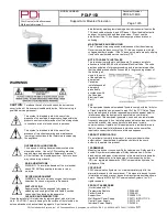 Preview for 1 page of PDi pdi-p15x Instructions Manual