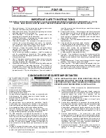 Preview for 2 page of PDi pdi-p15x Instructions Manual