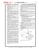 Preview for 2 page of PDi PDI-Z13TV SERIES Installation & Safety Instructions