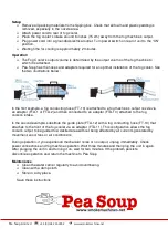 Preview for 2 page of Pea Soup Fog Cooler Manual