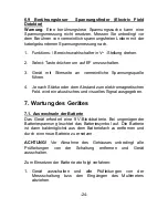 Preview for 25 page of PeakTech 3410 Operating Instructions Manual