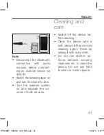 Preview for 47 page of Peaq PPA30BT-B/SL User Manual