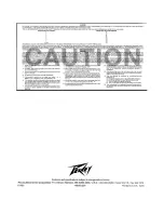 Preview for 19 page of Peavey PC4-X Owner'S Manual