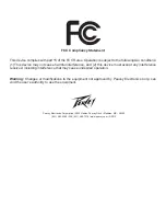 Preview for 5 page of Peavey QF 151 Operating Manual