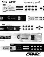 Preview for 1 page of Peavey SDR 20/20 Operating Manual