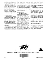 Preview for 4 page of Peavey SP 3G Specification Sheet