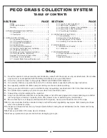 Preview for 2 page of Peco 50721201 Operator'S Manual