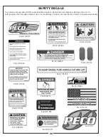 Preview for 20 page of Peco 50721201 Operator'S Manual