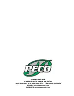 Preview for 22 page of Peco 52020901 Operator'S Manual