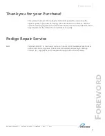 Preview for 3 page of Pedigo P-2420 Operator'S Manual