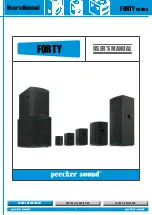 Peecker Sound Forty 4008 User Manual preview