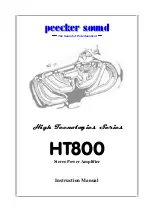 Peecker Sound HT800 High Tecnologies Series Instruction Manual preview