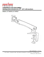 Preview for 1 page of PEERLESS Mounts LCT-A1B2H Installation And Assembly Manual