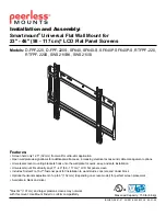 Preview for 1 page of PEERLESS Mounts Smartmount D-FPF-220 Installation And Assembly Manual