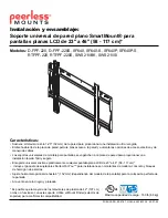 Preview for 9 page of PEERLESS Mounts Smartmount D-FPF-220 Installation And Assembly Manual