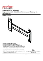 Preview for 21 page of PEERLESS Mounts SUT660P Installation And Assembly Manual