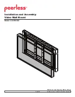 PEERLESS DS-VW660  and assembly Installation And Assembly Manual preview