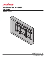 Preview for 1 page of PEERLESS HT642-002 Installation And Assembly Manual