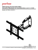 Preview for 34 page of PEERLESS SA752PU-S Installation And Assembly Manual